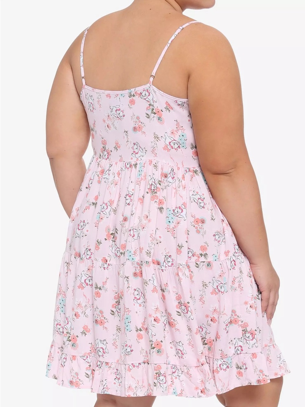 🎀 Classy & Sassy! Hot Topic Disney The Aristocats Marie Floral Tiered Dress 🐾 - Picture 2 of 2